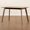 Baxton Studio Maila Mid-Century Modern Transitional Walnut Brown Finished Wood Dining Table 183-11644-Zoro - alternate 8